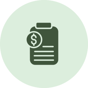financial clipboard icon - financial aid